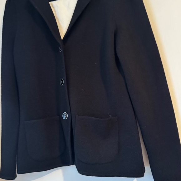 Talbots 100% merino wool black cardigan jacket sweater new size s petite women's - Picture 5 of 10